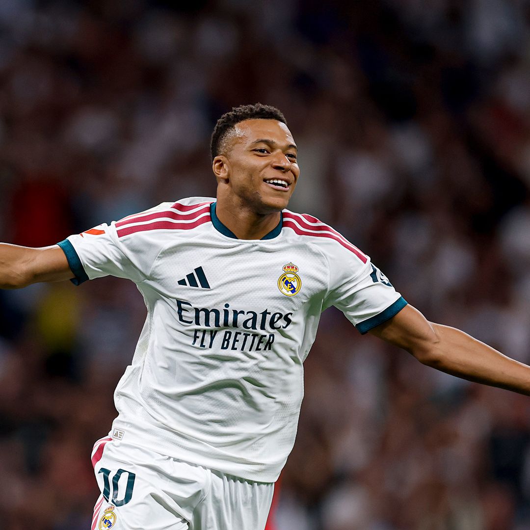 Kylian Mbappé durante un partido el Real Madrid en LaLiga de España